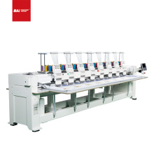 BAI high speed 8 heads computerized hat flat t-shirt embroidery machine for factory